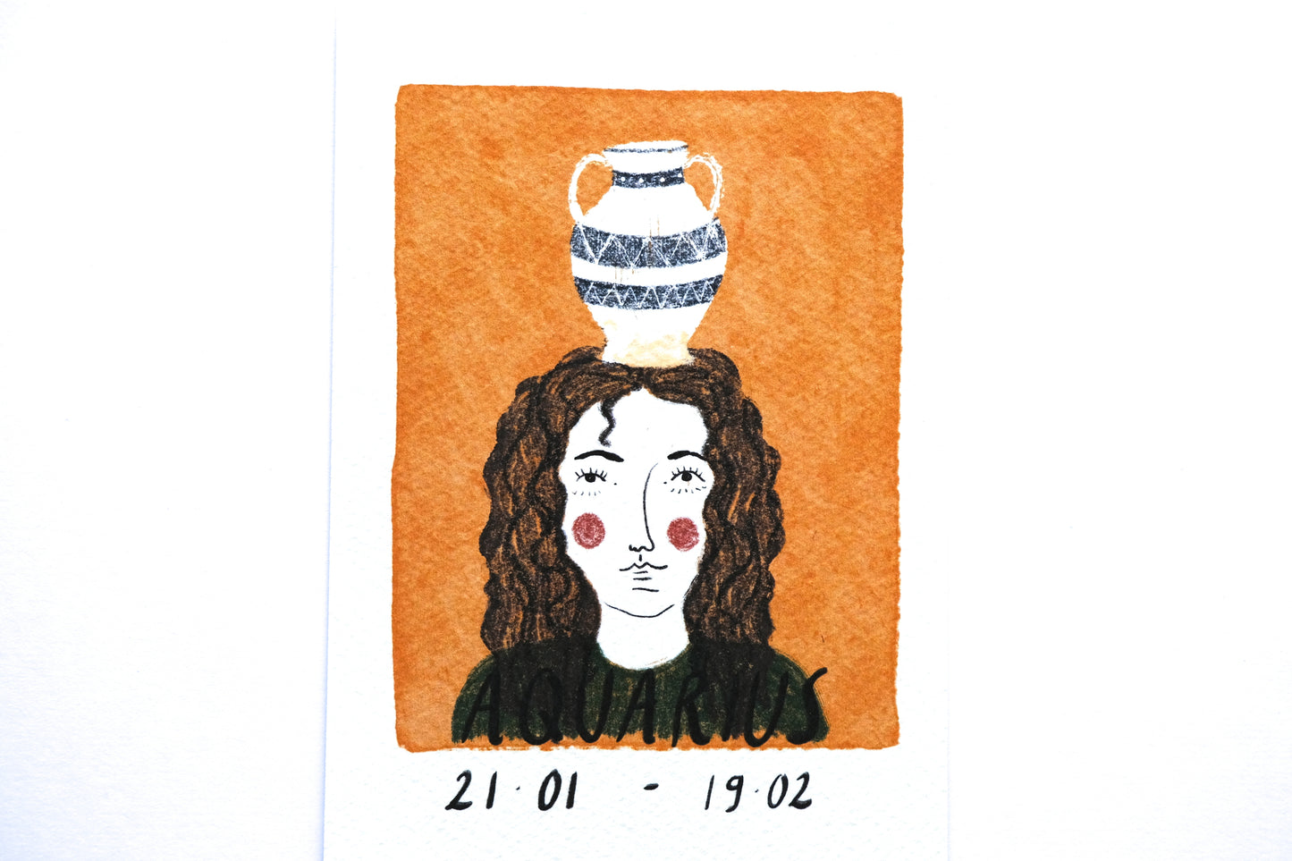 Collane con segno zodiacale dell'ACQUARIO e pietra di cristallo di rocca