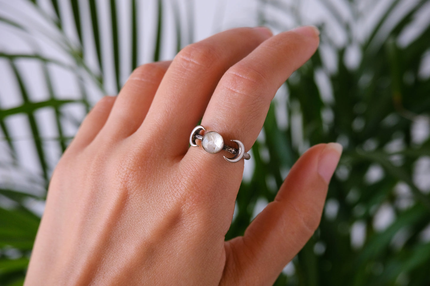 Anello BIANCA con petali di margherita