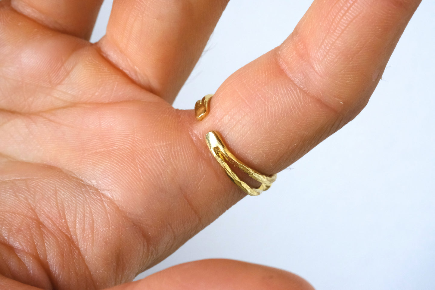 Anello CARLOTTA con petali di gerbera rosa