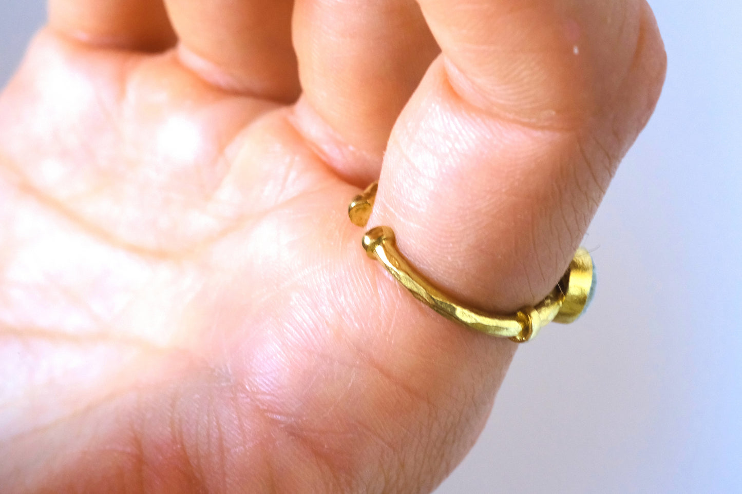 Anello BEATRICE con foglie di salvia